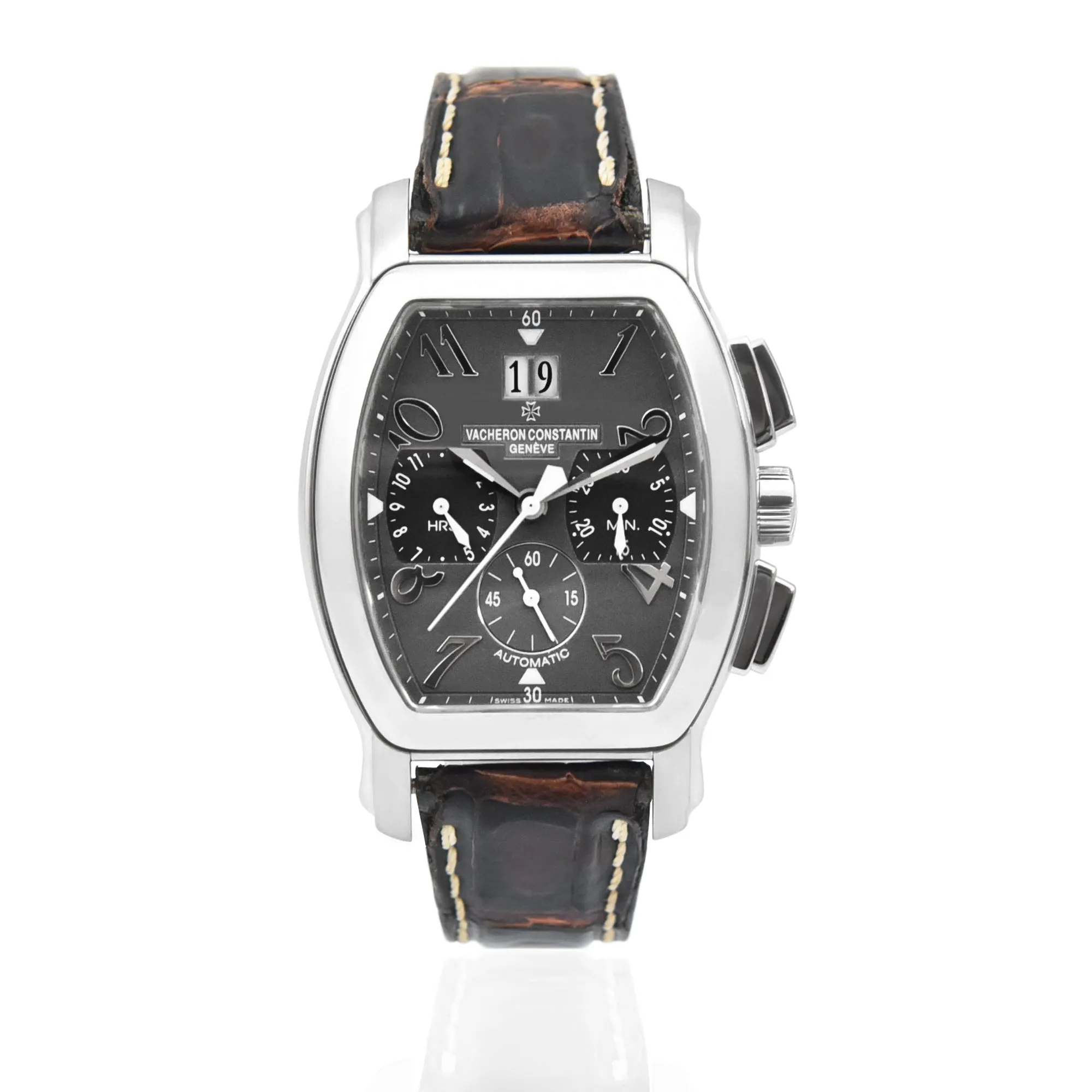 Vacheron Constantin Royal Eagle Chronograph Grey Dial Leather Strap Ref: 50645
