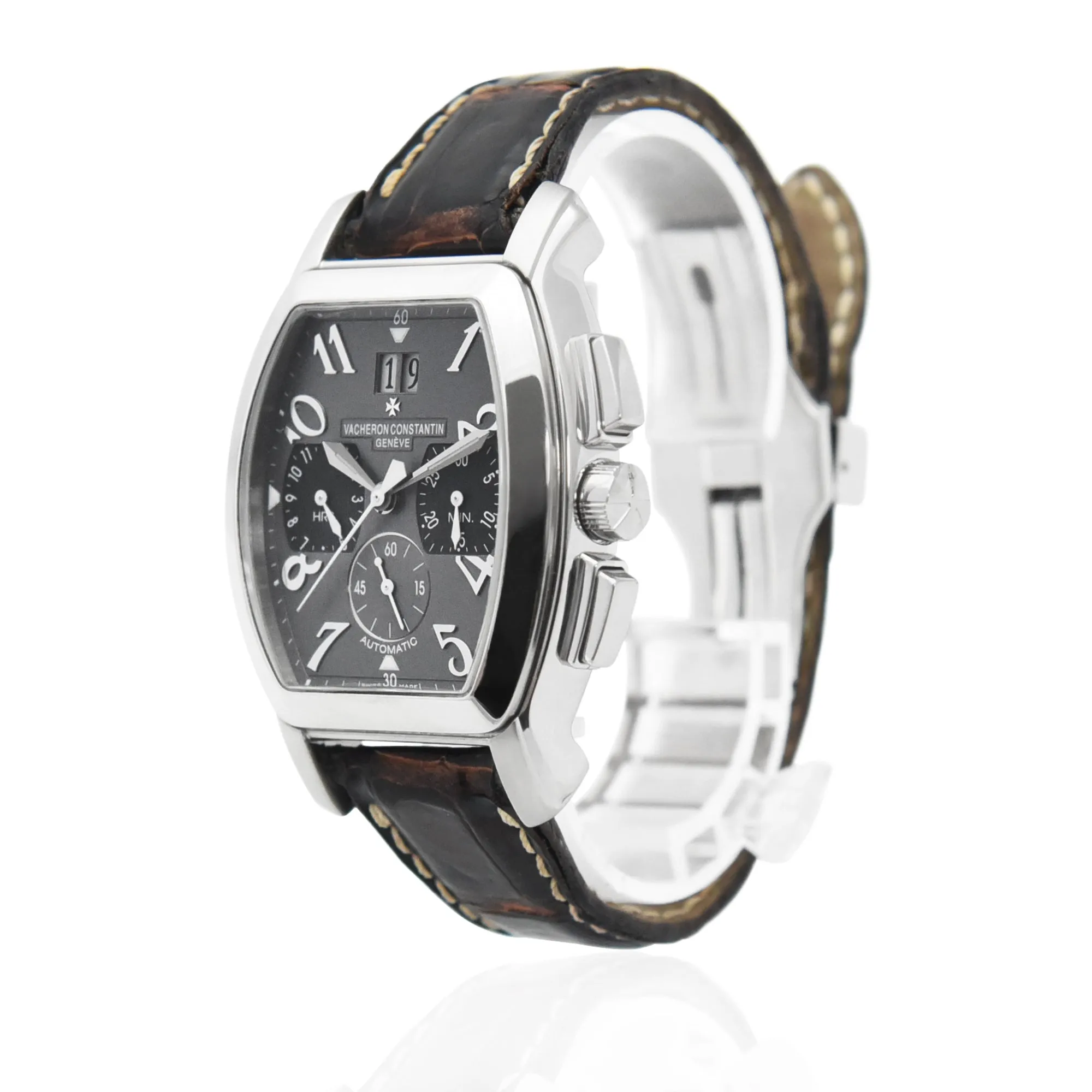Vacheron Constantin Royal Eagle Chronograph Grey Dial Leather Strap Ref: 50645