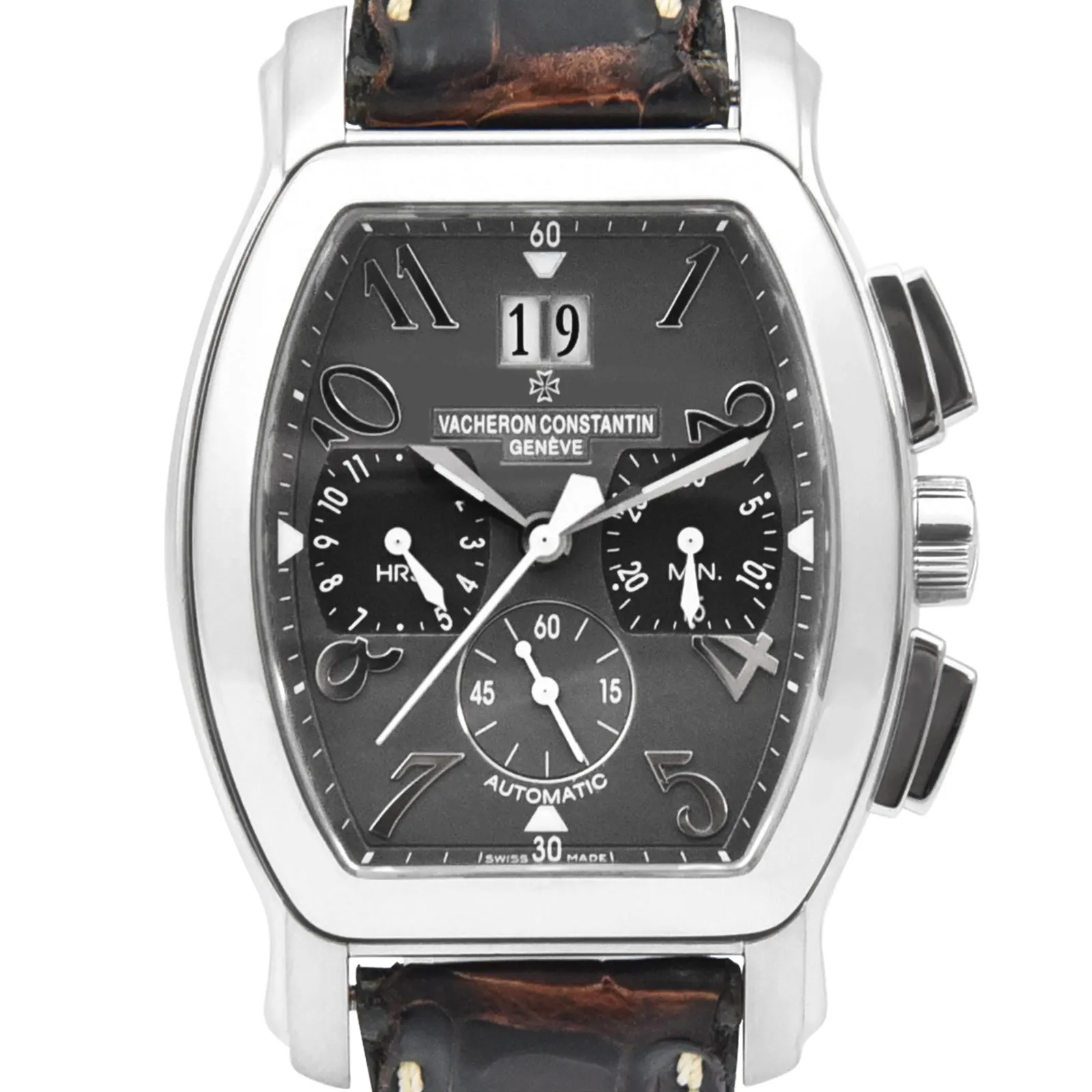 Vacheron Constantin Royal Eagle Chronograph Grey Dial Leather Strap Ref: 50645