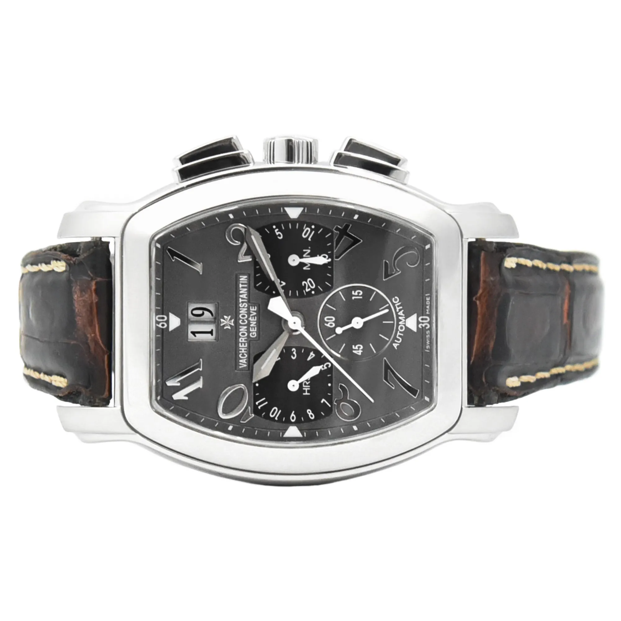 Vacheron Constantin Royal Eagle Chronograph Grey Dial Leather Strap Ref: 50645