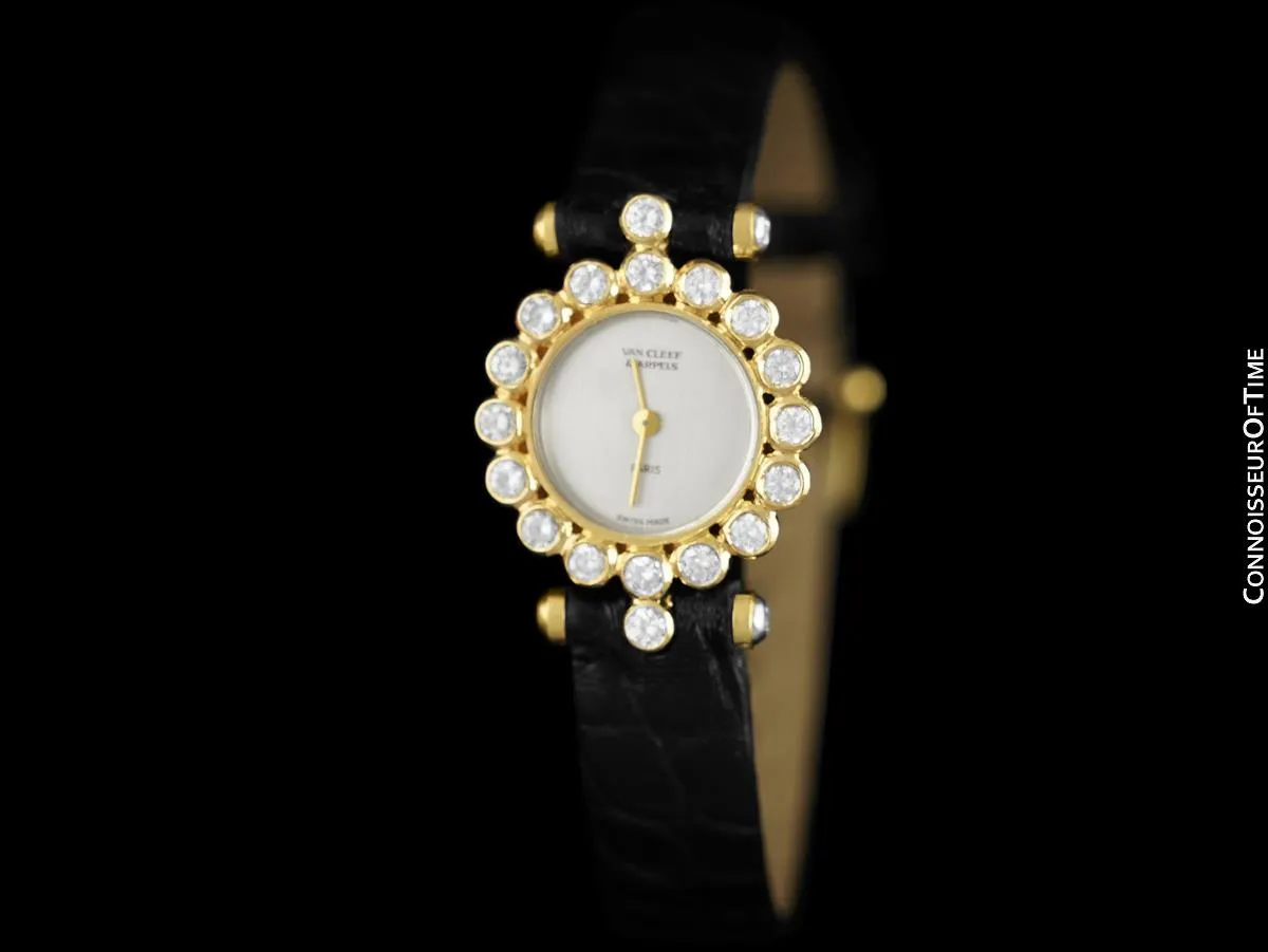 Van Cleef & Arpels VCA Rare Ladies Cocktail Watch - 18K Gold & Factory Set Diamonds