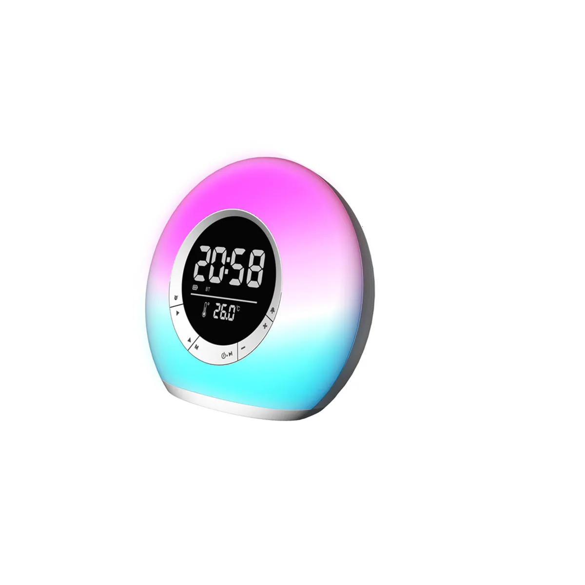 VIBE LED  Atmosphere Light And Bluetooth Speaker With Alarm Clock