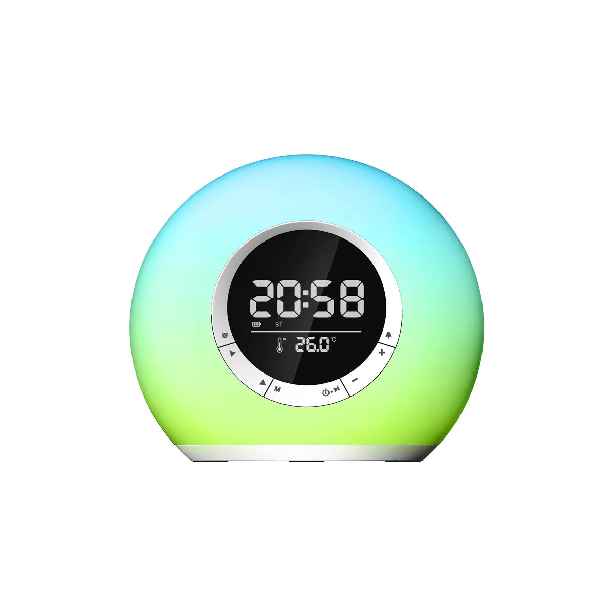 VIBE LED  Atmosphere Light And Bluetooth Speaker With Alarm Clock