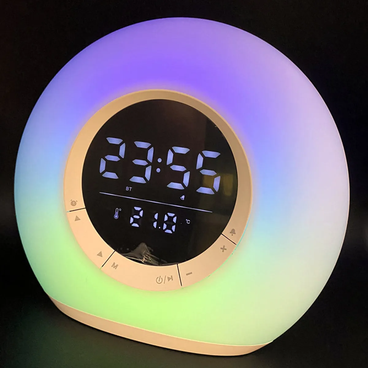 VIBE LED  Atmosphere Light And Bluetooth Speaker With Alarm Clock