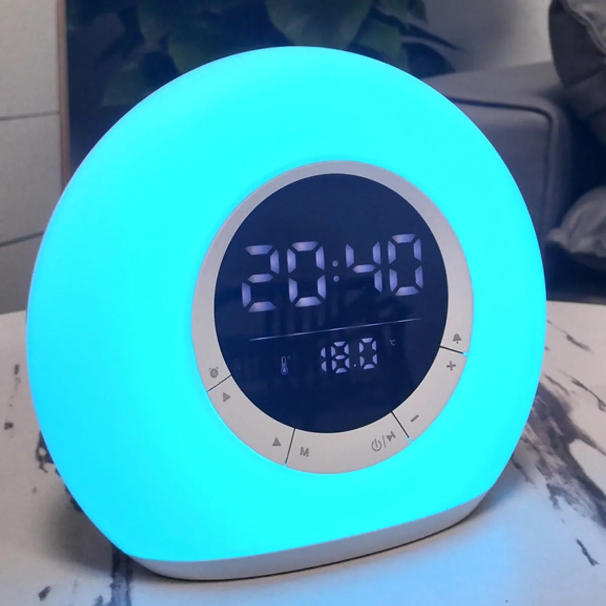 VIBE LED  Atmosphere Light And Bluetooth Speaker With Alarm Clock