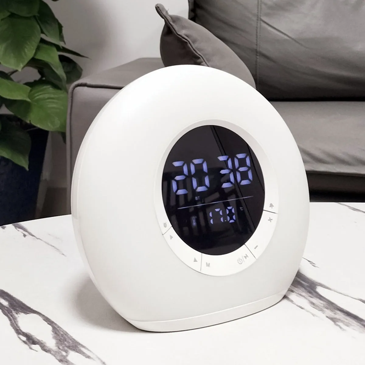 VIBE LED  Atmosphere Light And Bluetooth Speaker With Alarm Clock