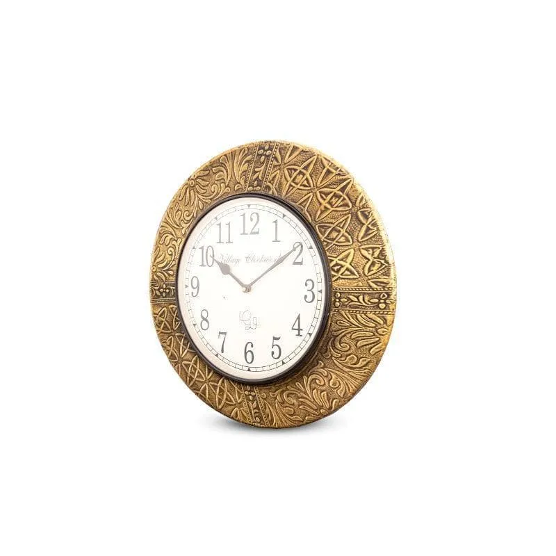 Vintage Embossed Wall Clock
