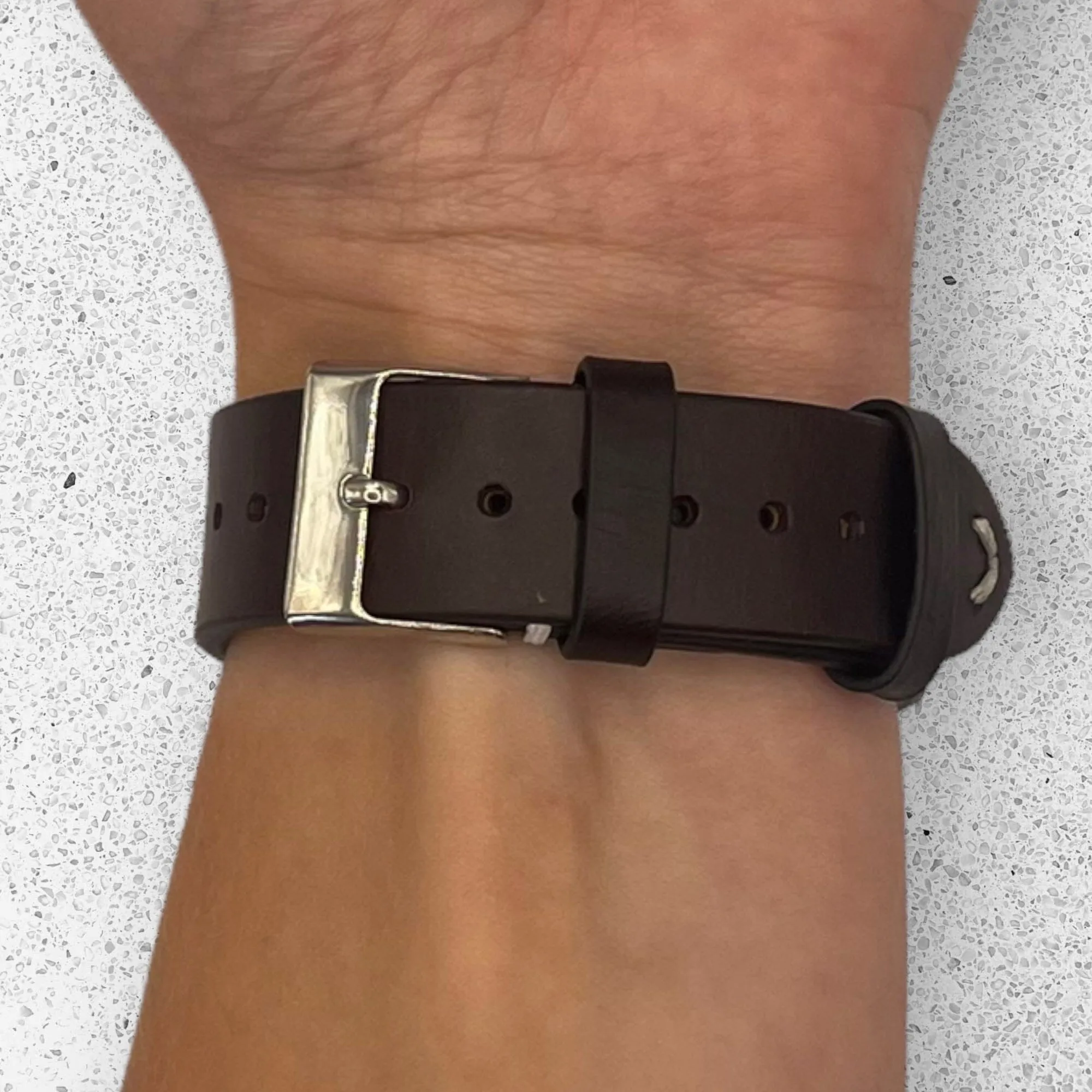 Vintage Oiled Leather Watch Straps Compatible with the Wenger 22mm Range
