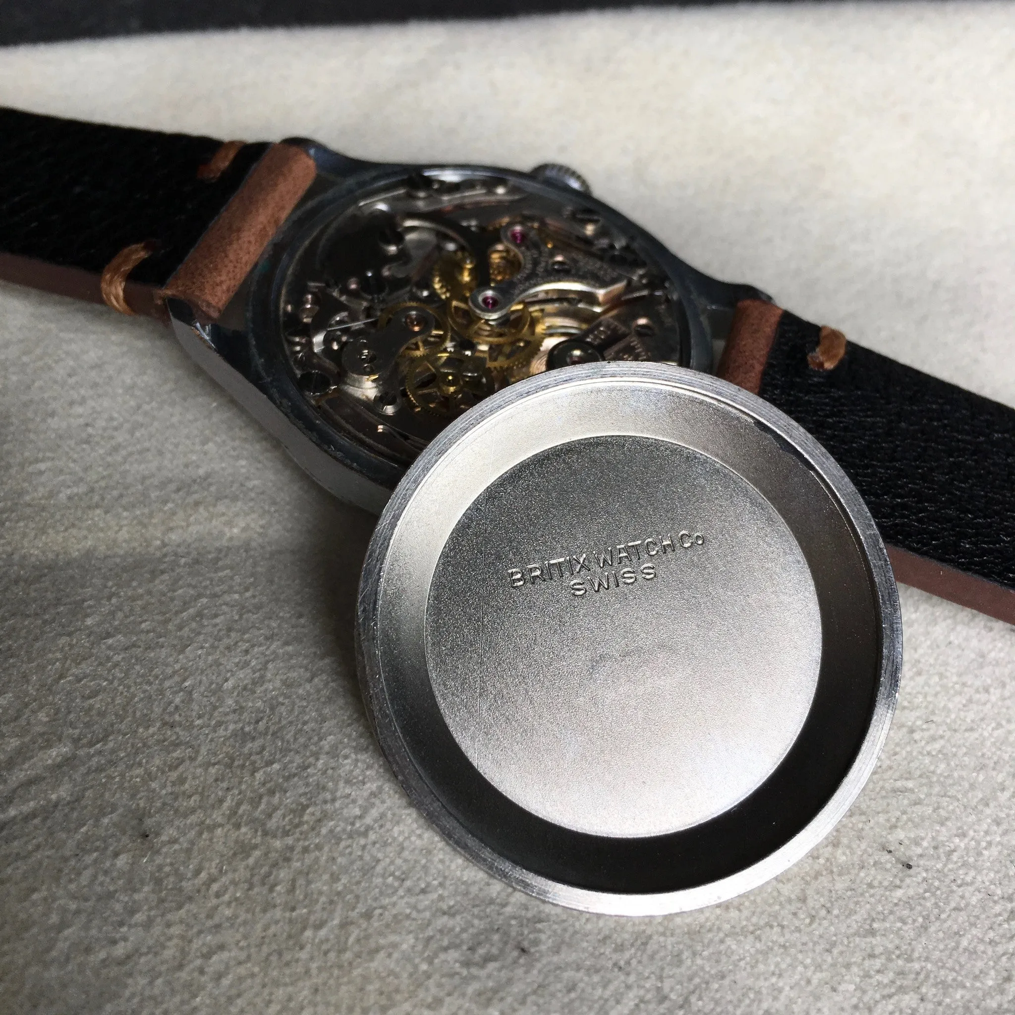 Vintage Wakmann Antimagnetic Pulsations Landeron 48 Chronograph Wristwatch