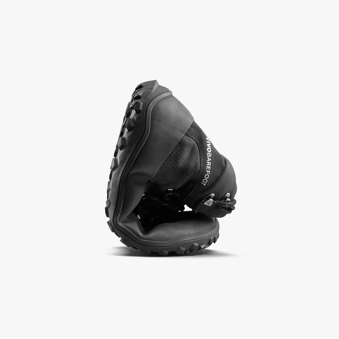 Vivobarefoot Tracker Textile AT Womens Barefoot Hiking Boots | Waterproof, Lightweight & Puncture Resistant | All Weather & Terrains | Wide Fit Grounding Shoes | Obsidian
