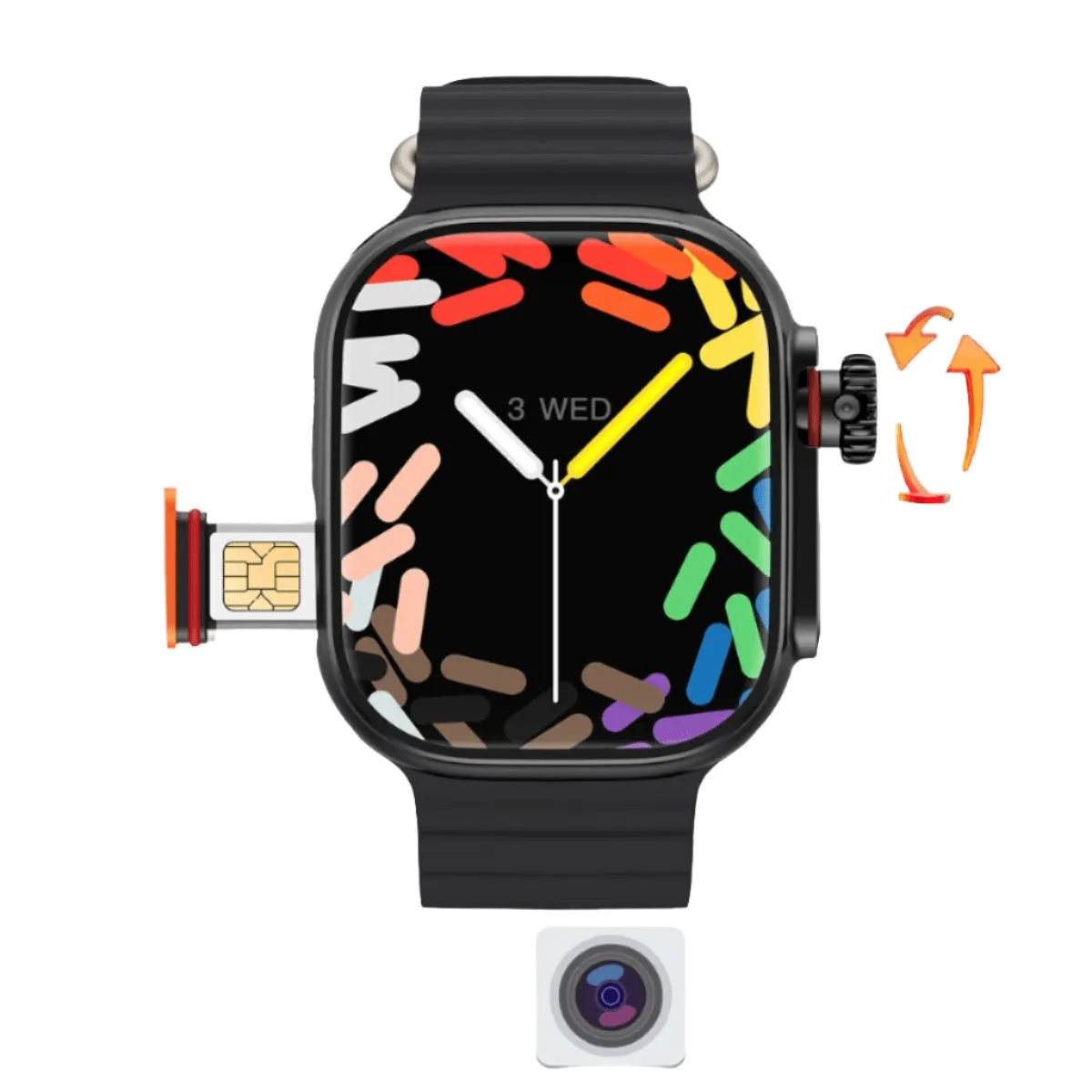 VWAR S9 Ultra 4G Android Smartwatch | 2.04" AMOLED