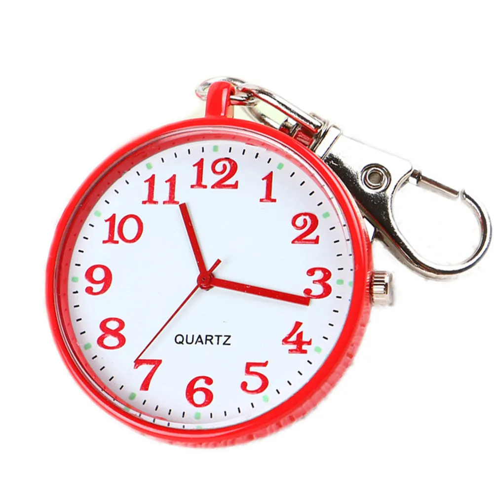 Wholesale Fashion Quartz Pocket Watch Keychain Clocks Round Dial Portable Simple Pendant For Women Men Kids Gifts Promotional Watch