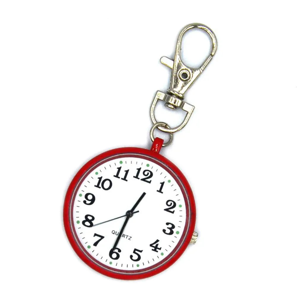 Wholesale Fashion Quartz Pocket Watch Keychain Clocks Round Dial Portable Simple Pendant For Women Men Kids Gifts Promotional Watch