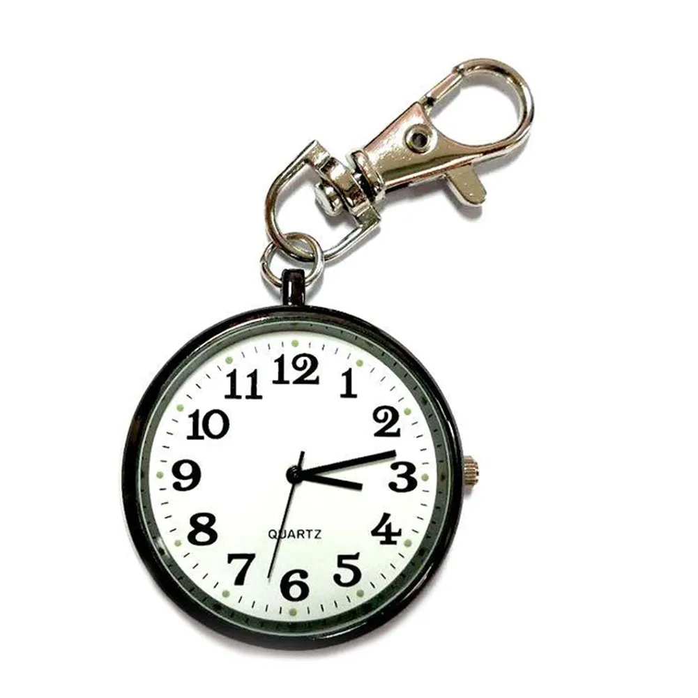 Wholesale Fashion Quartz Pocket Watch Keychain Clocks Round Dial Portable Simple Pendant For Women Men Kids Gifts Promotional Watch