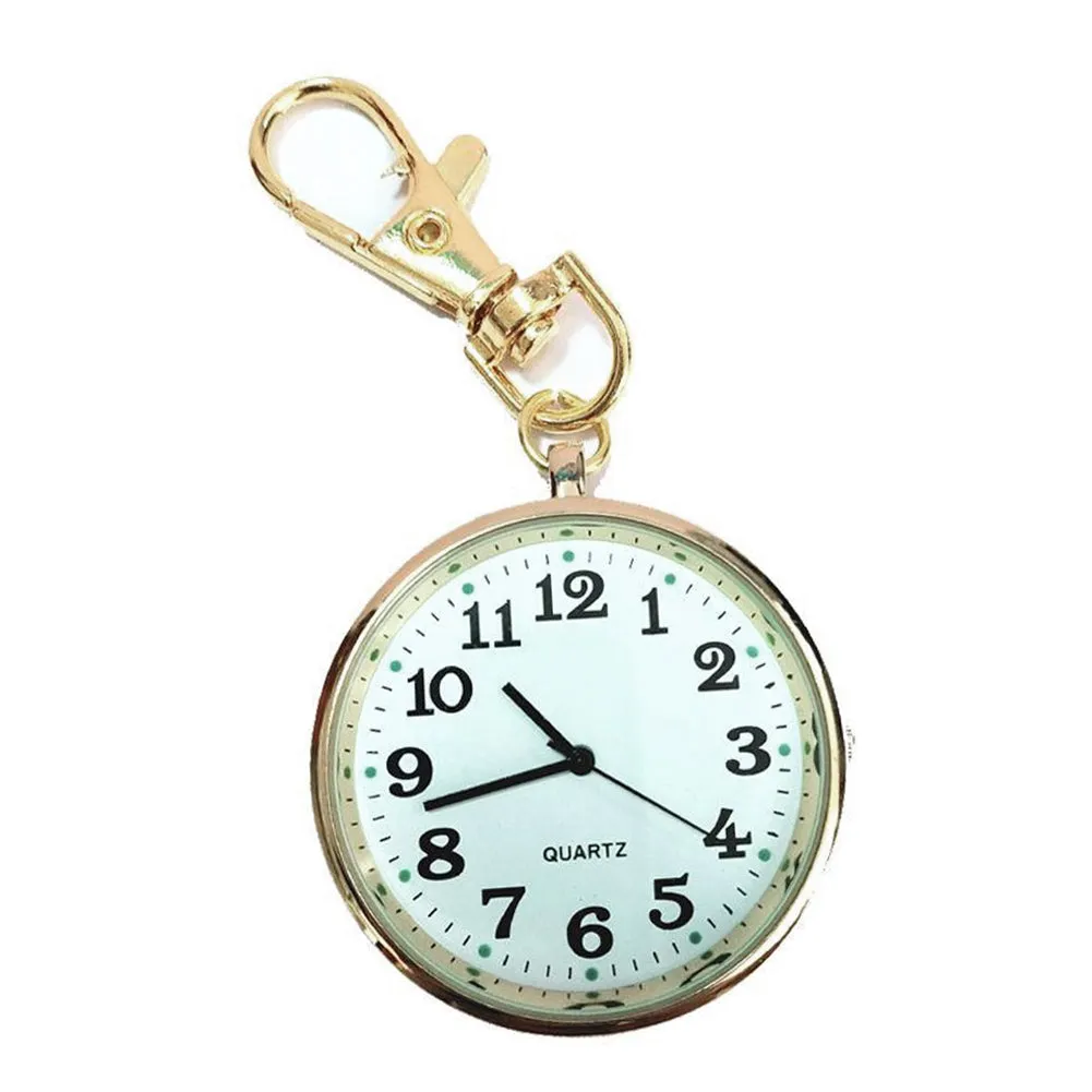 Wholesale Fashion Quartz Pocket Watch Keychain Clocks Round Dial Portable Simple Pendant For Women Men Kids Gifts Promotional Watch