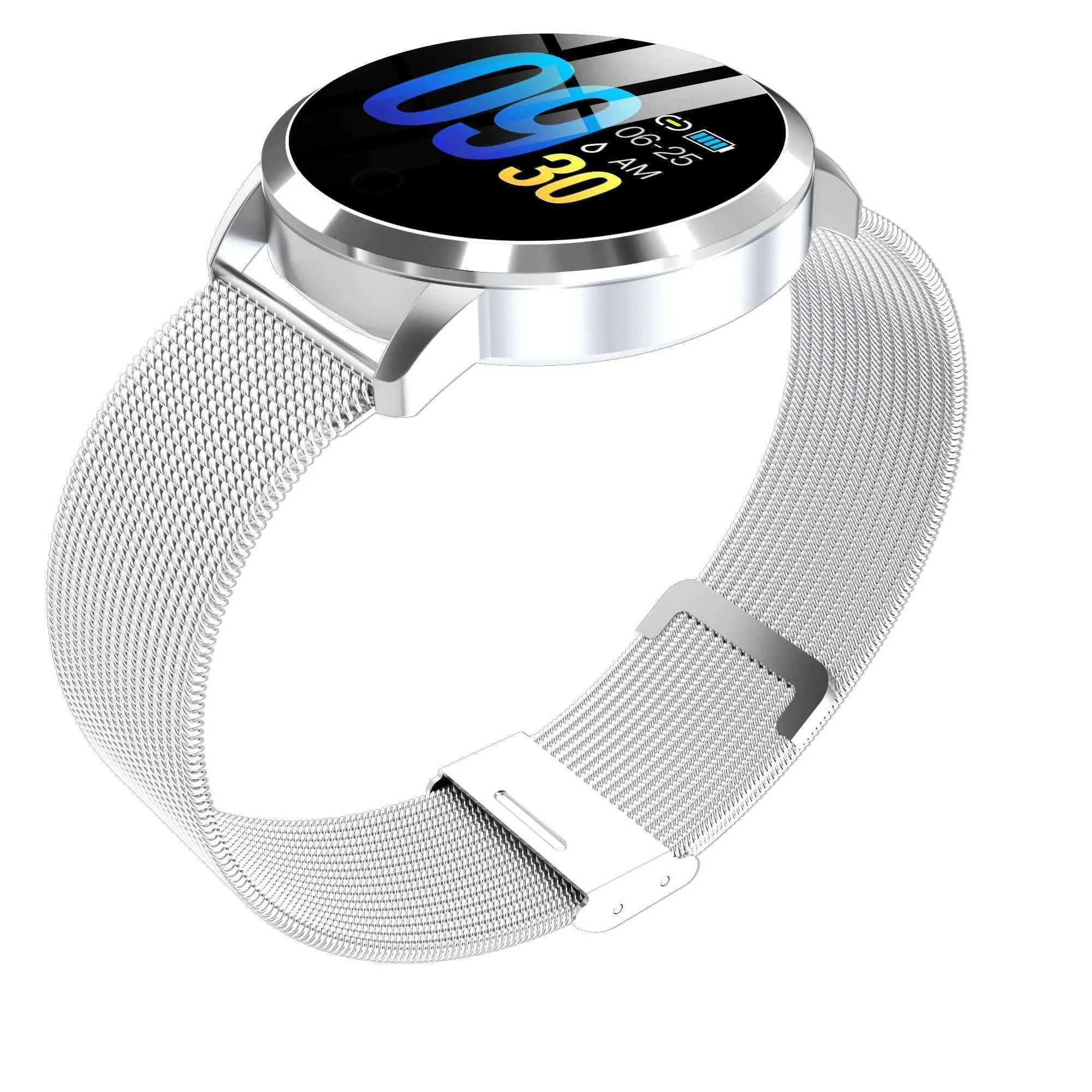 Women Fitness Tracker Heart Rate Monitor OLED Color Screen Smartwatch