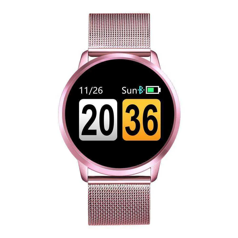 Women Fitness Tracker Heart Rate Monitor OLED Color Screen Smartwatch