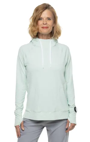 Women's Arabella Hoodie  |  Misty Aqua Diamond Jacquard