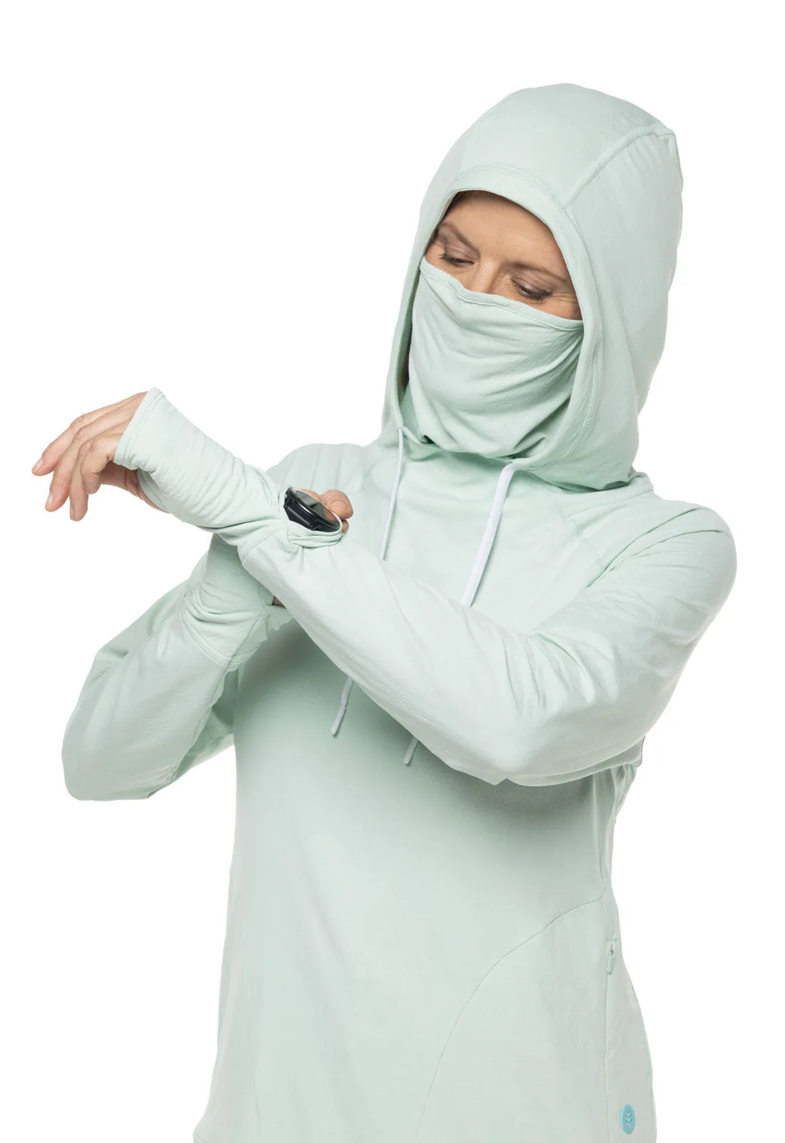 Women's Arabella Hoodie  |  Misty Aqua Diamond Jacquard