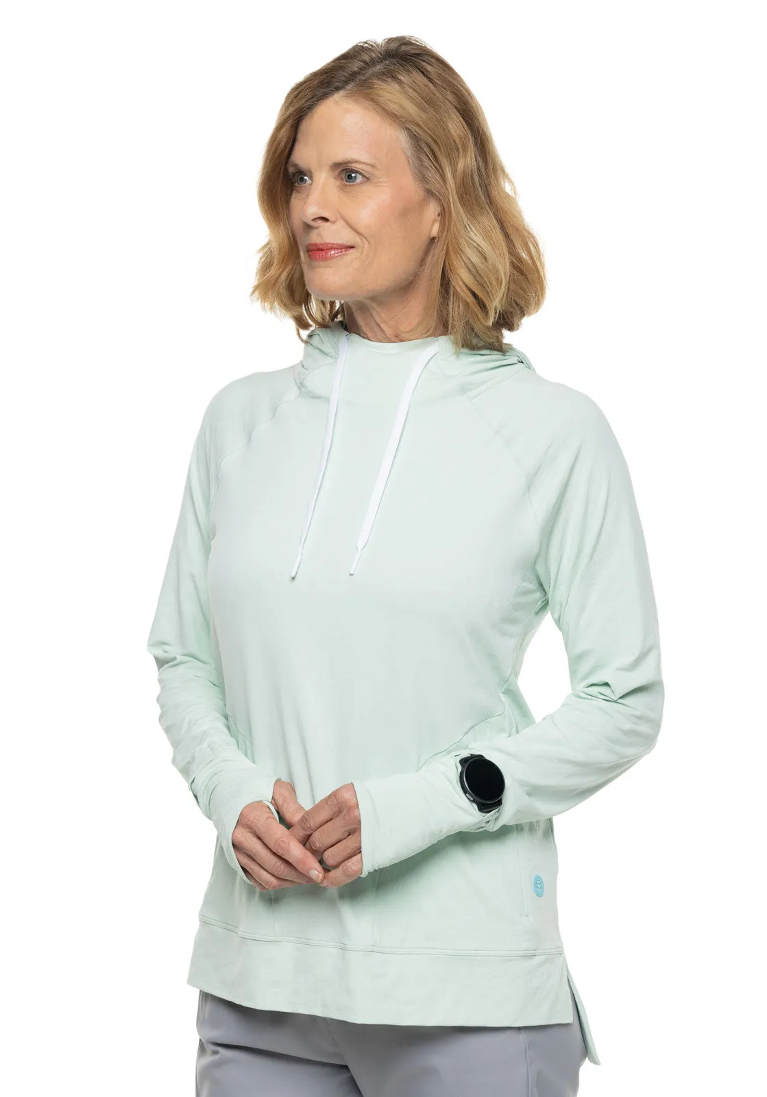 Women's Arabella Hoodie  |  Misty Aqua Diamond Jacquard