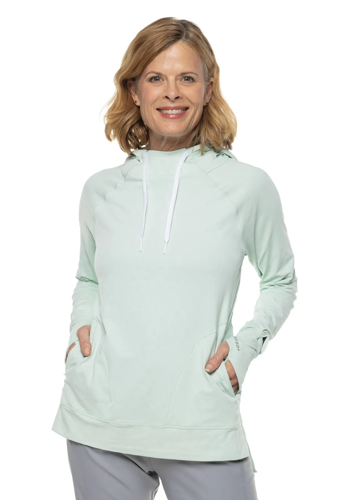 Women's Arabella Hoodie  |  Misty Aqua Diamond Jacquard