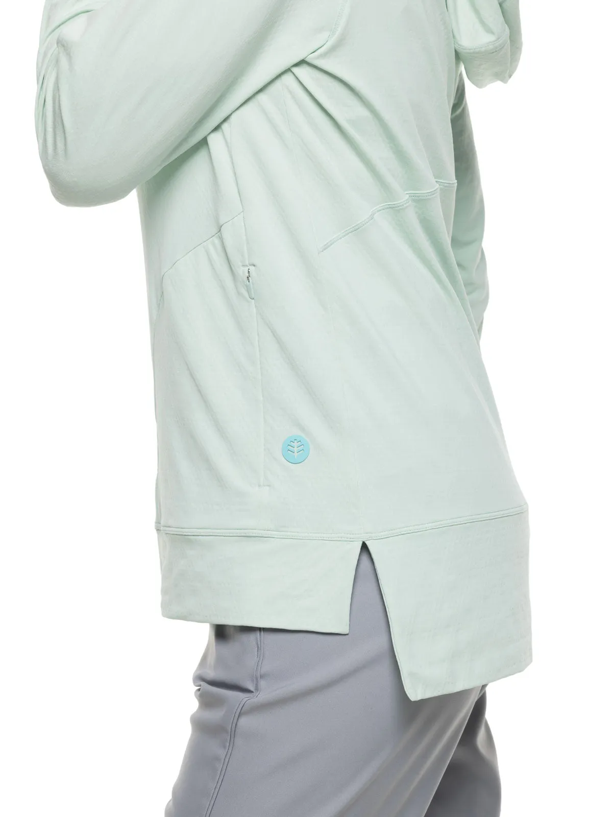 Women's Arabella Hoodie  |  Misty Aqua Diamond Jacquard