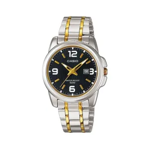WW0028 Casio Enticer Date Two Tone Ladies Chain Watch LTP-1314SG-1AVDF