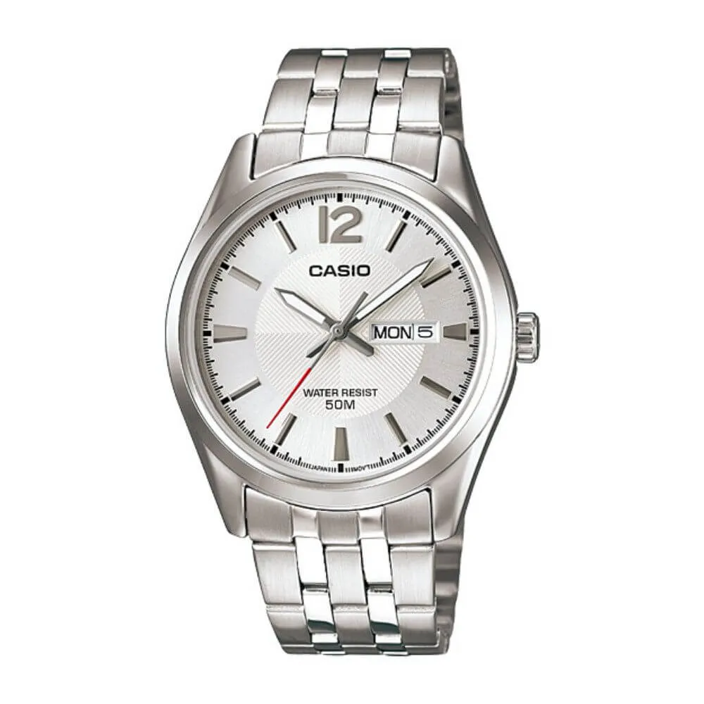 WW0414 Casio Enticer Day Date Chain Watch MTP-1335D-7AVDF