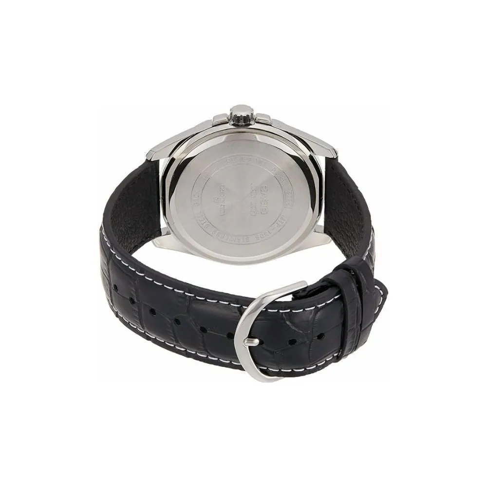 WW0484 Casio Enticer Date Leather Belt Watch MTP-1308L-1AVDF