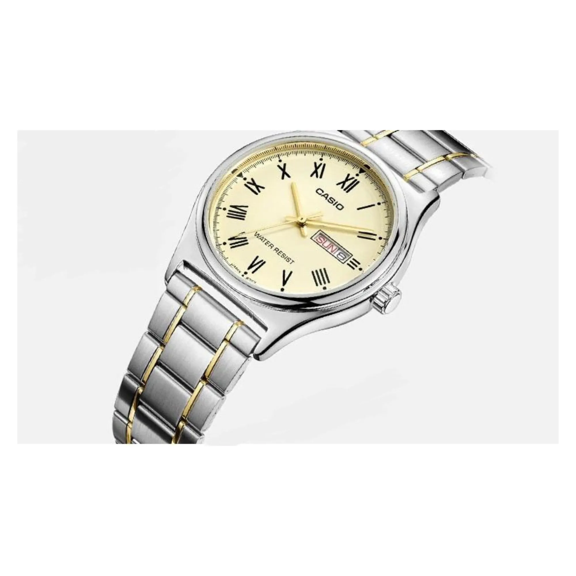 WW1351 Casio Standard Day Date Ladies Chain Watch LTP-V006SG-9BUDF