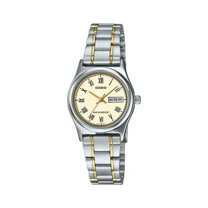 WW1351 Casio Standard Day Date Ladies Chain Watch LTP-V006SG-9BUDF