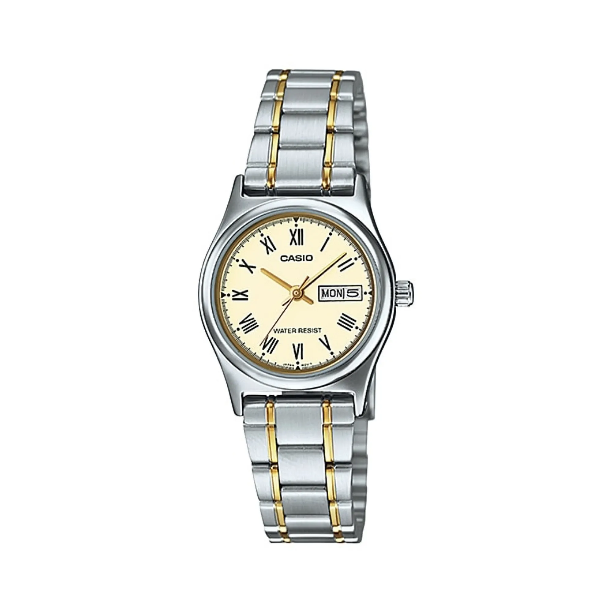 WW1351 Casio Standard Day Date Ladies Chain Watch LTP-V006SG-9BUDF