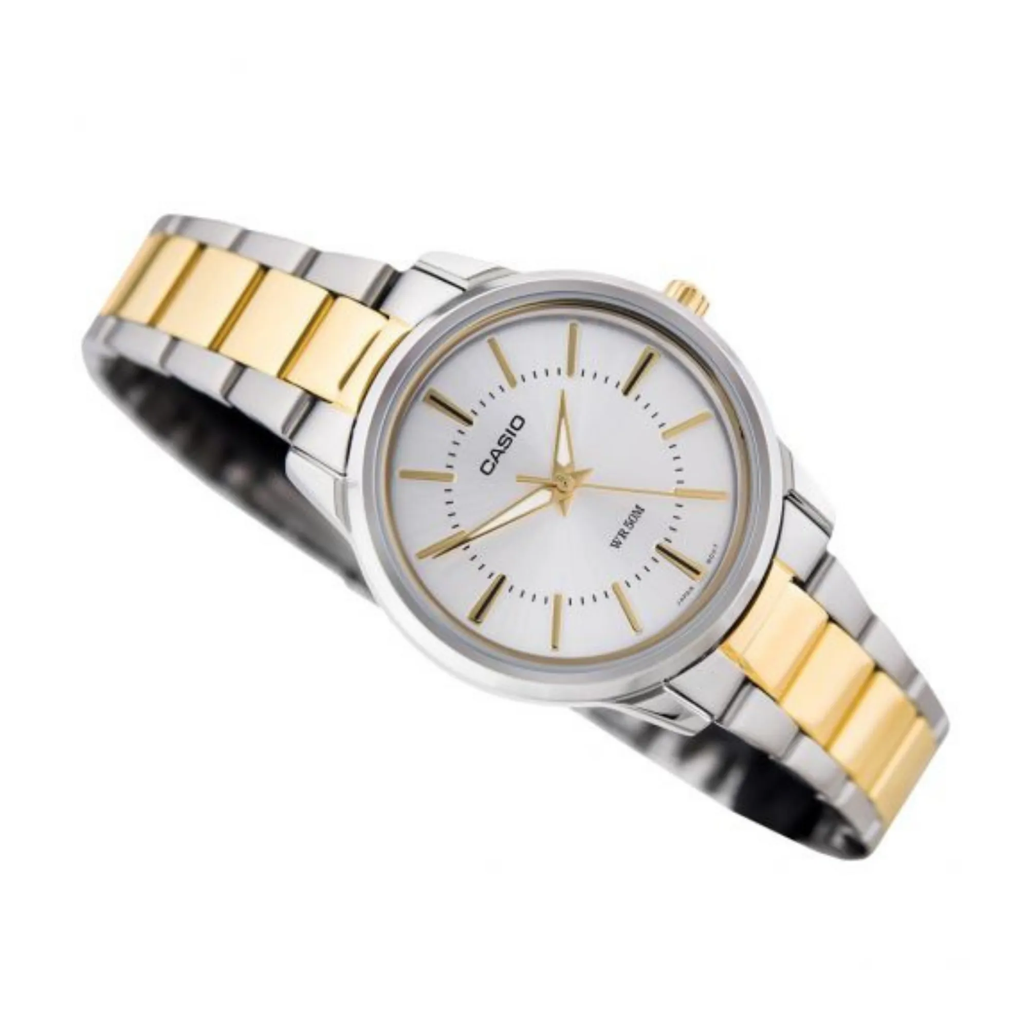 WW1356 Casio Enticer Two Tone Ladies Chain Watch LTP-1303SG-7AVDF