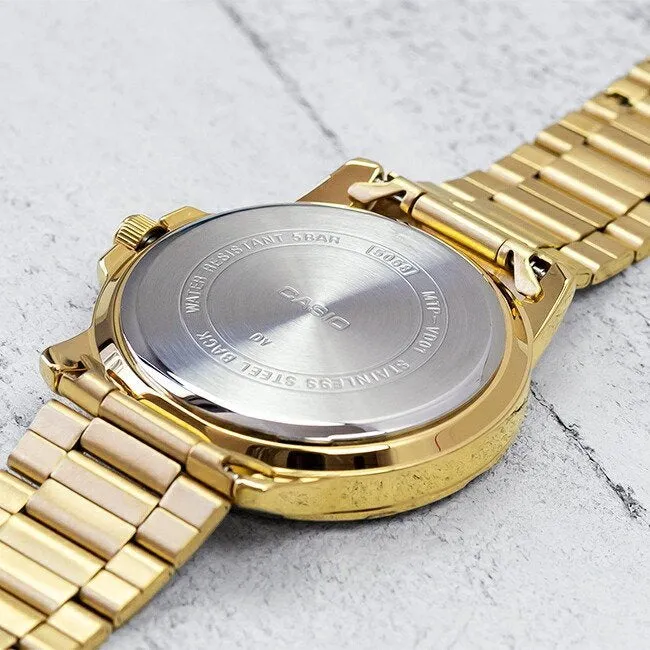 WW2493 Casio Enticer Date Golden Chain Watch MTP-VD01G-1CVUDF
