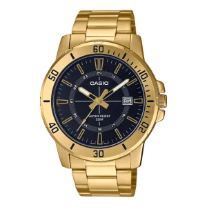 WW2493 Casio Enticer Date Golden Chain Watch MTP-VD01G-1CVUDF