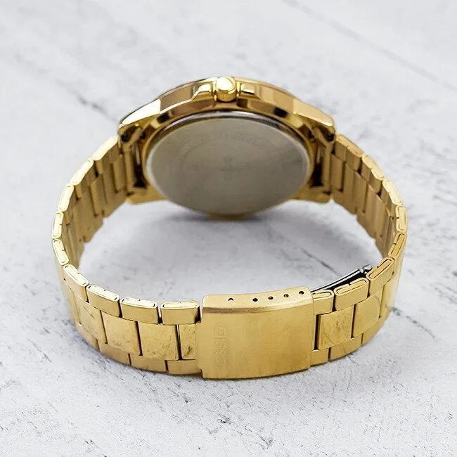 WW2493 Casio Enticer Date Golden Chain Watch MTP-VD01G-1CVUDF