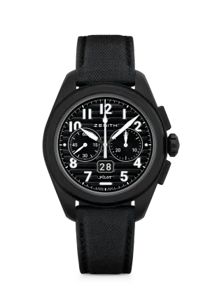 Zenith Pilot Big Date Flyback Black Ceramic Men's Watch